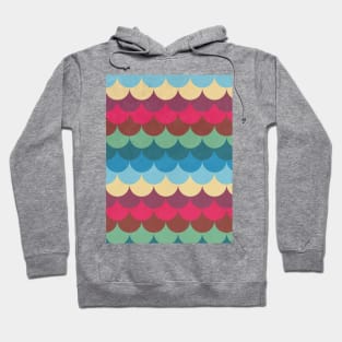 Colorful Mermaid Pattern Hoodie